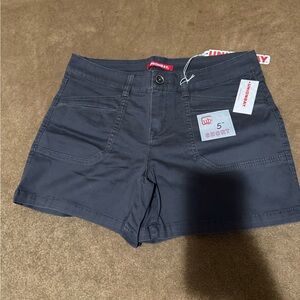 UNIONBAY Women's Charcoal Cargo Shorts